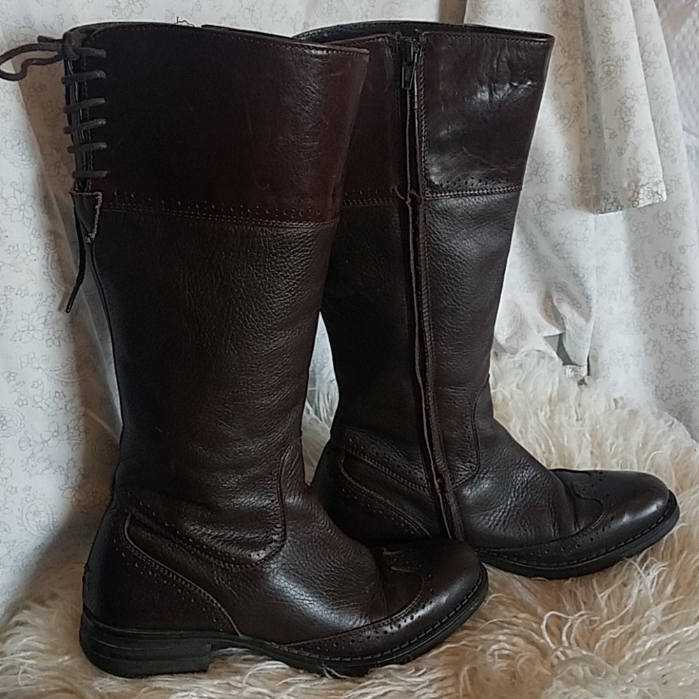 Made in Portugal Leather knee high boots